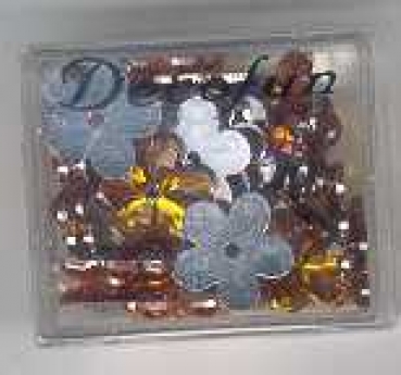 Acrylblume goldgelb